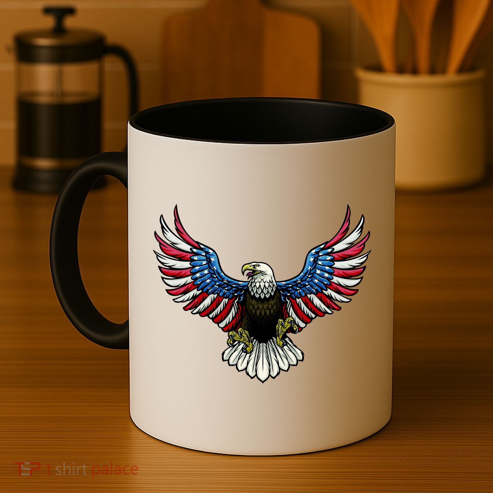 Patriotic Eagle Illustration Coffee Mug