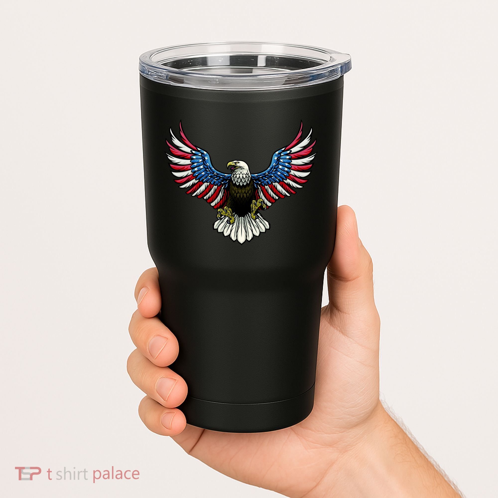 Patriotic Eagle Illustration Tumbler