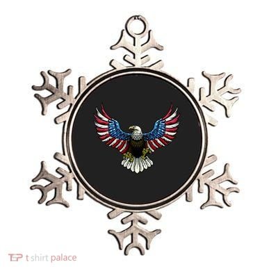 Patriotic Eagle Illustration Ornament