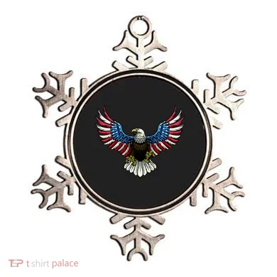 Patriotic Eagle Illustration Ornament