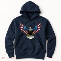 Patriotic Eagle Illustration Hoodie thumb 0