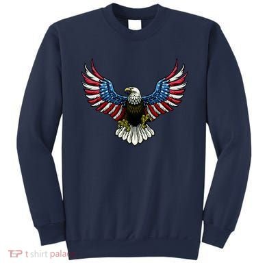 Patriotic Eagle Illustration Sweatshirt
