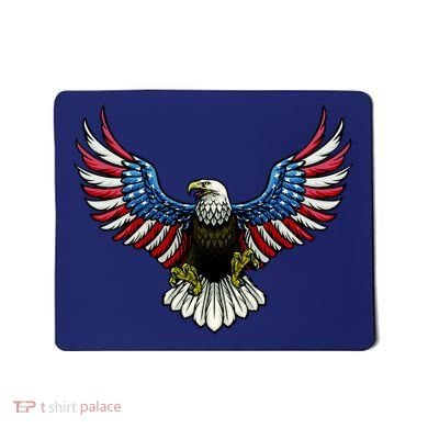 Patriotic Eagle Illustration Mousepad