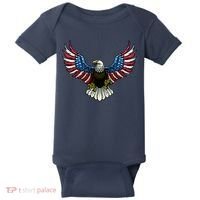 Patriotic Eagle Illustration Baby Bodysuit thumb 0