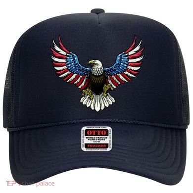 Patriotic Eagle Illustration Hat