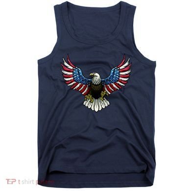 Patriotic Eagle Illustration Tank Top