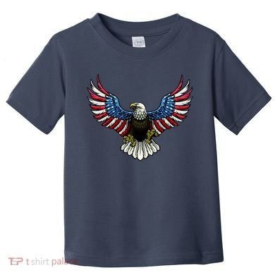 Patriotic Eagle Illustration Toddler T-Shirt