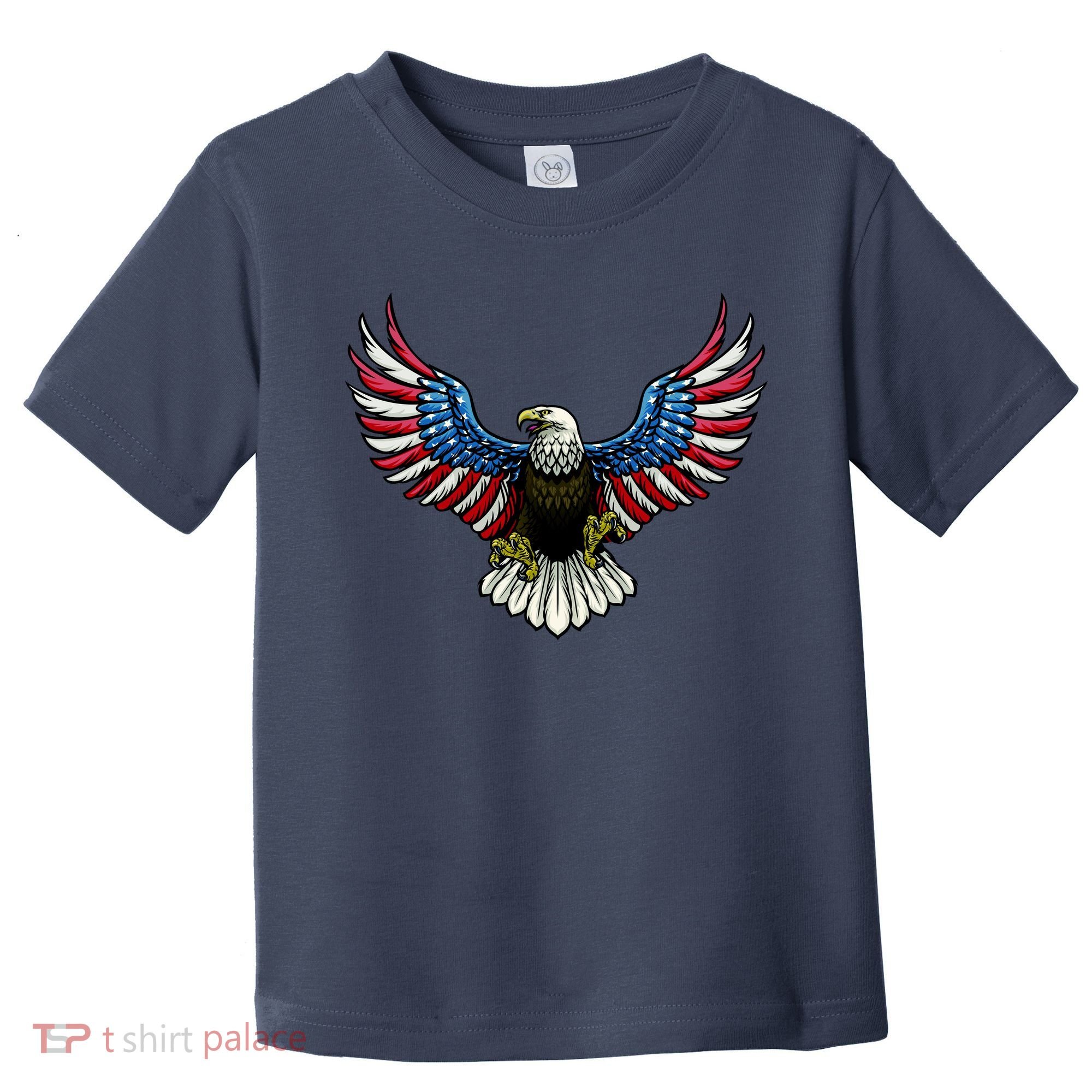 Patriotic Eagle Illustration Toddler T-Shirt