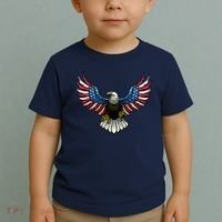 Patriotic Eagle Illustration Toddler T-Shirt thumb 2