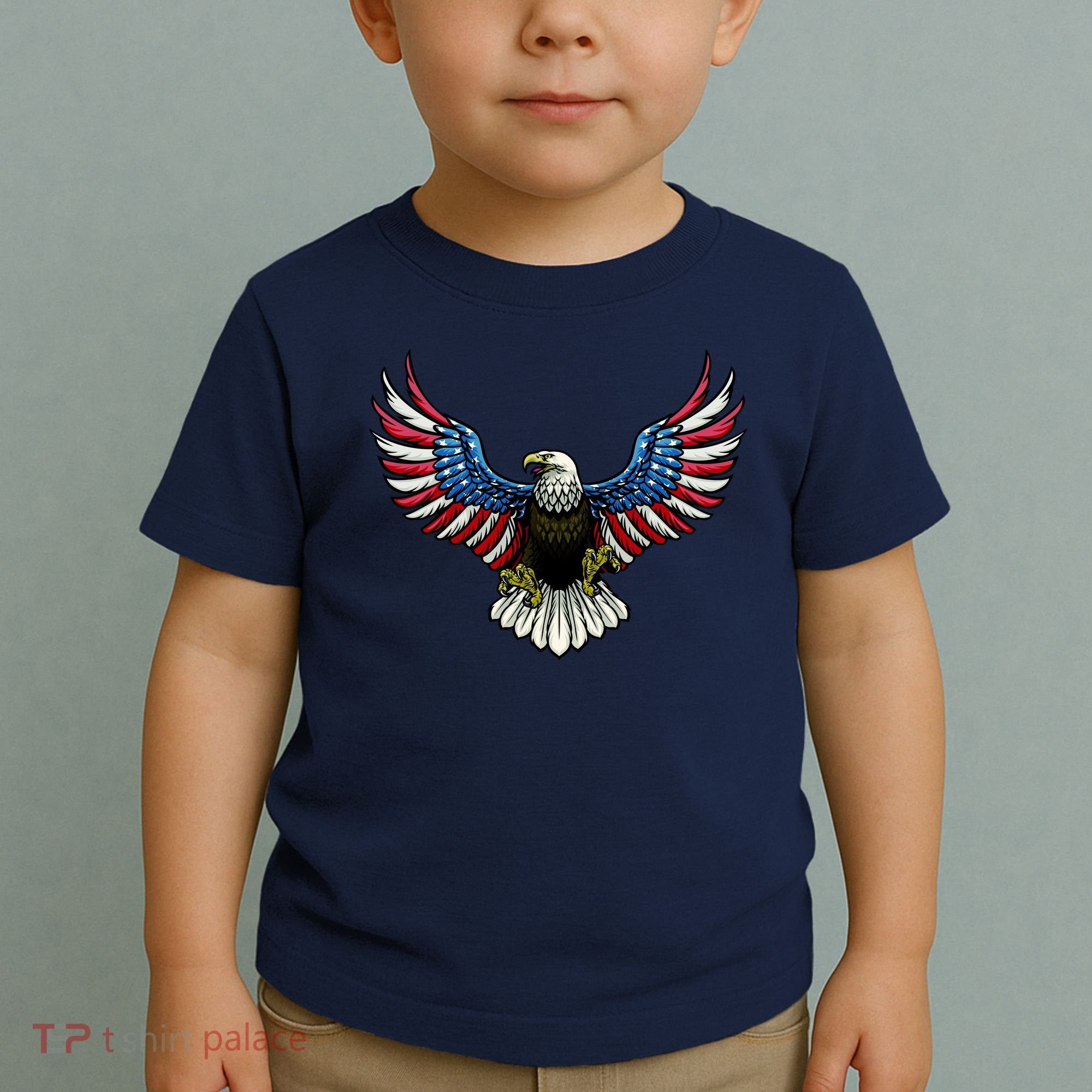 Patriotic Eagle Illustration Toddler T-Shirt