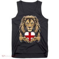 Proud England Lion Engaging Heart English Flag Emblem Gift Tank Top thumb 0