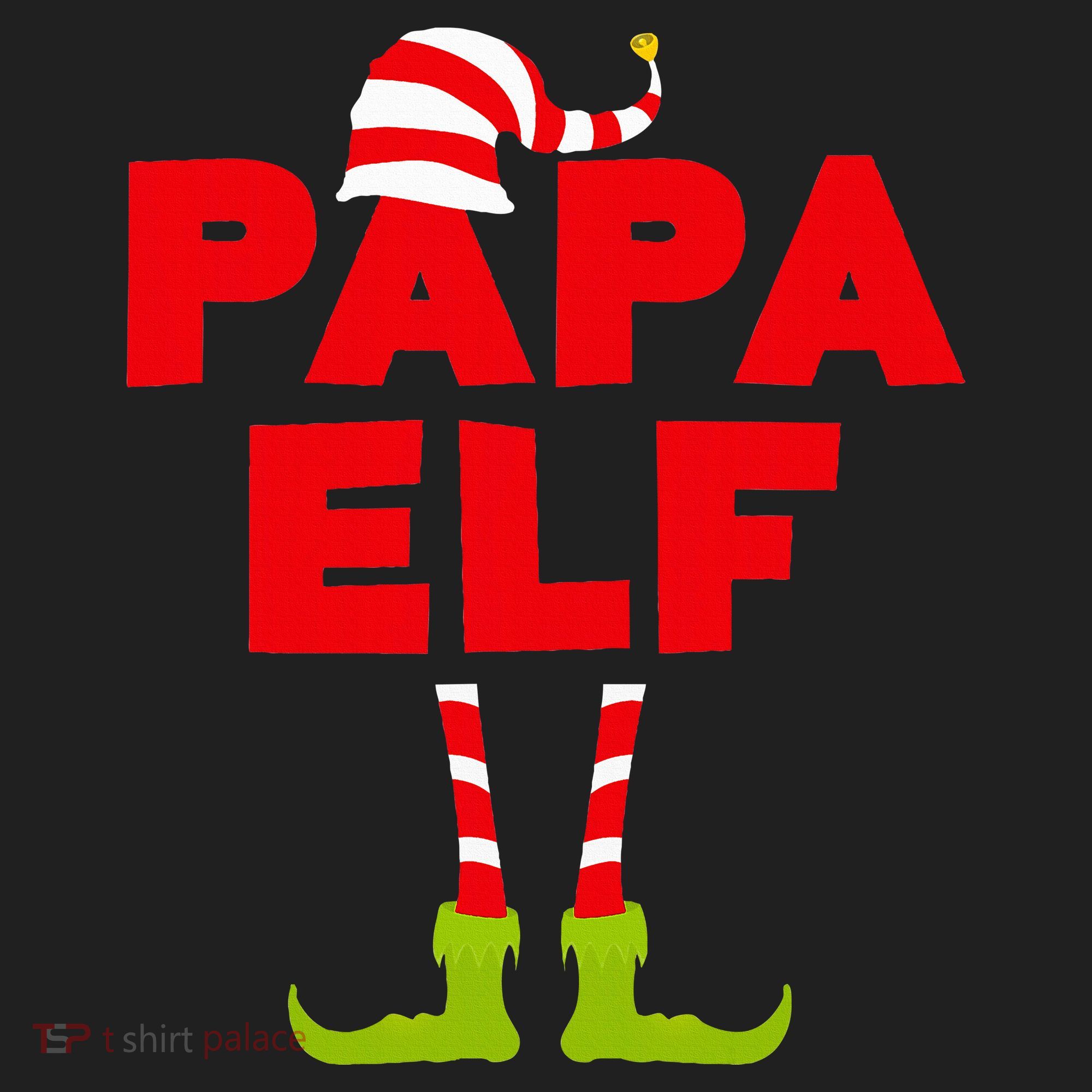 Papa Elf Matching Elf Papa Christmas Women's Sweatshirt