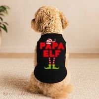 Papa Elf Matching Elf Papa Christmas Doggie Tank thumb 2