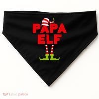 Papa Elf Matching Elf Papa Christmas USA-Made Doggie Bandana thumb 0