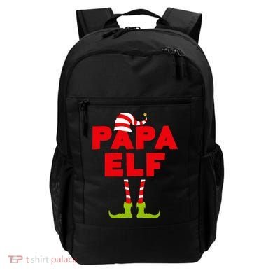 Papa Elf Matching Elf Papa Christmas Backpack