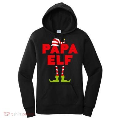 Papa Elf Matching Elf Papa Christmas Women's Hoodie