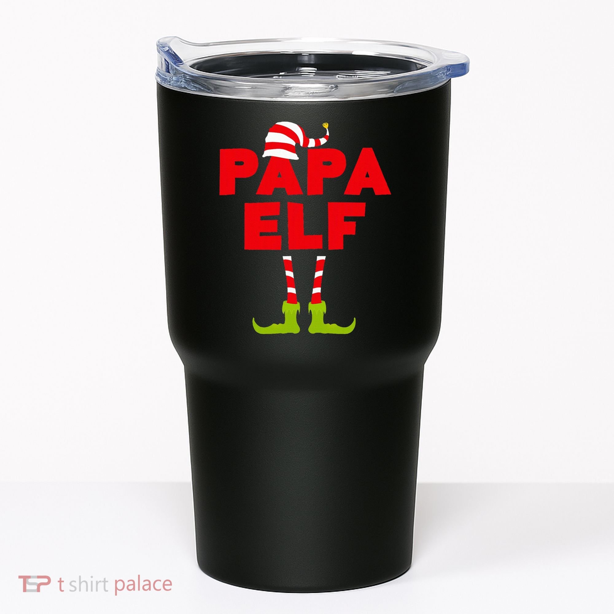 Papa Elf Matching Elf Papa Christmas Tumbler