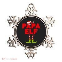 Papa Elf Matching Elf Papa Christmas Ornament thumb 0