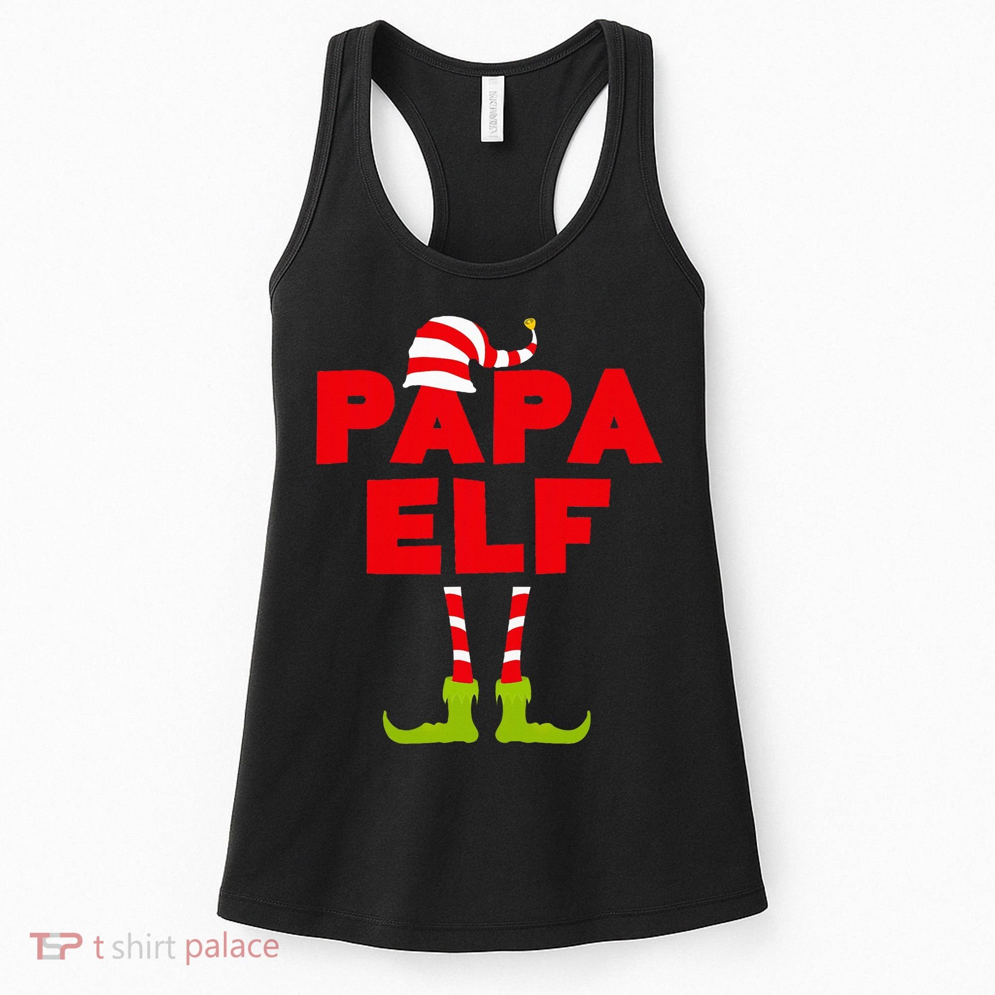 Papa Elf Matching Elf Papa Christmas Women's Tank Top