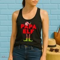 Papa Elf Matching Elf Papa Christmas Women's Tank Top thumb 2