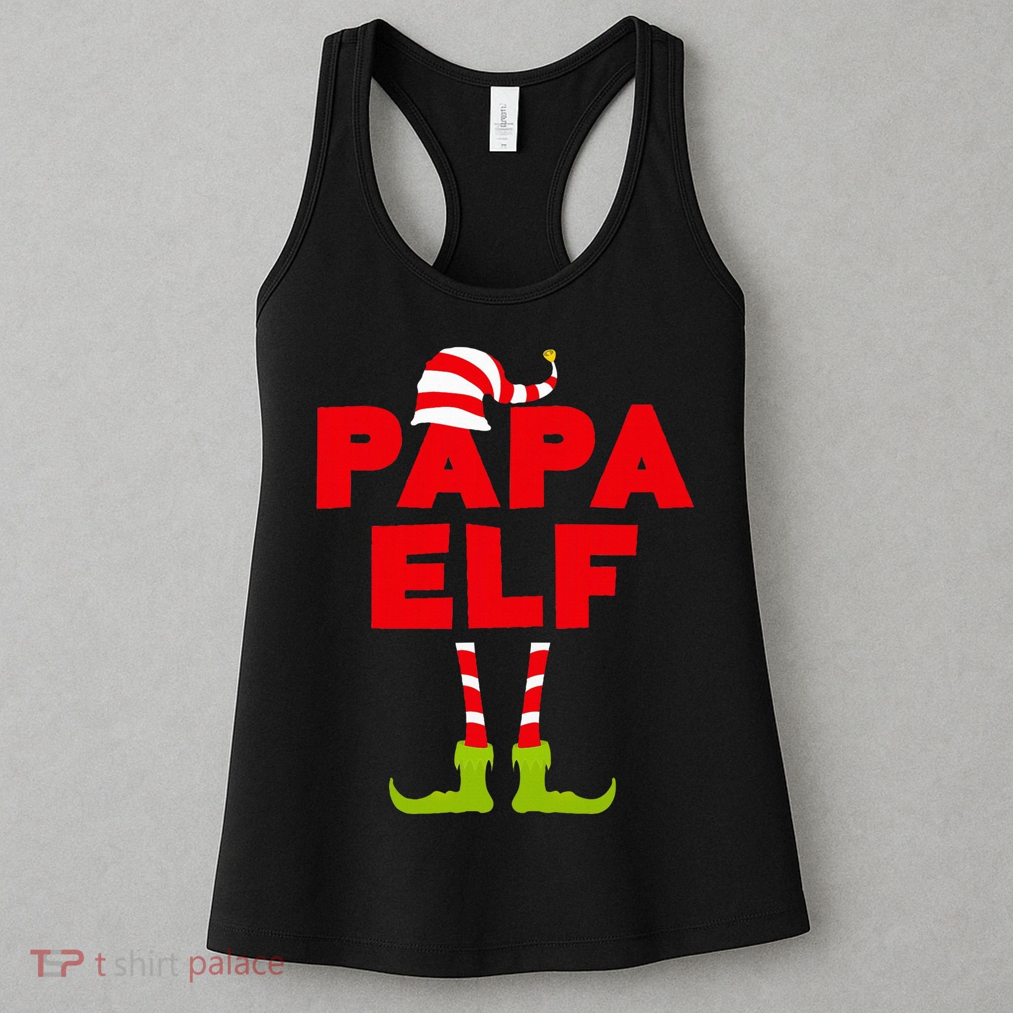 Papa Elf Matching Elf Papa Christmas Women's Tank Top