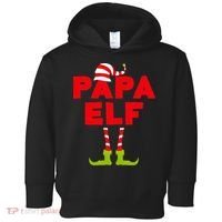 Papa Elf Matching Elf Papa Christmas Toddler Hoodie thumb 0
