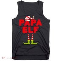 Papa Elf Matching Elf Papa Christmas Tank Top thumb 0