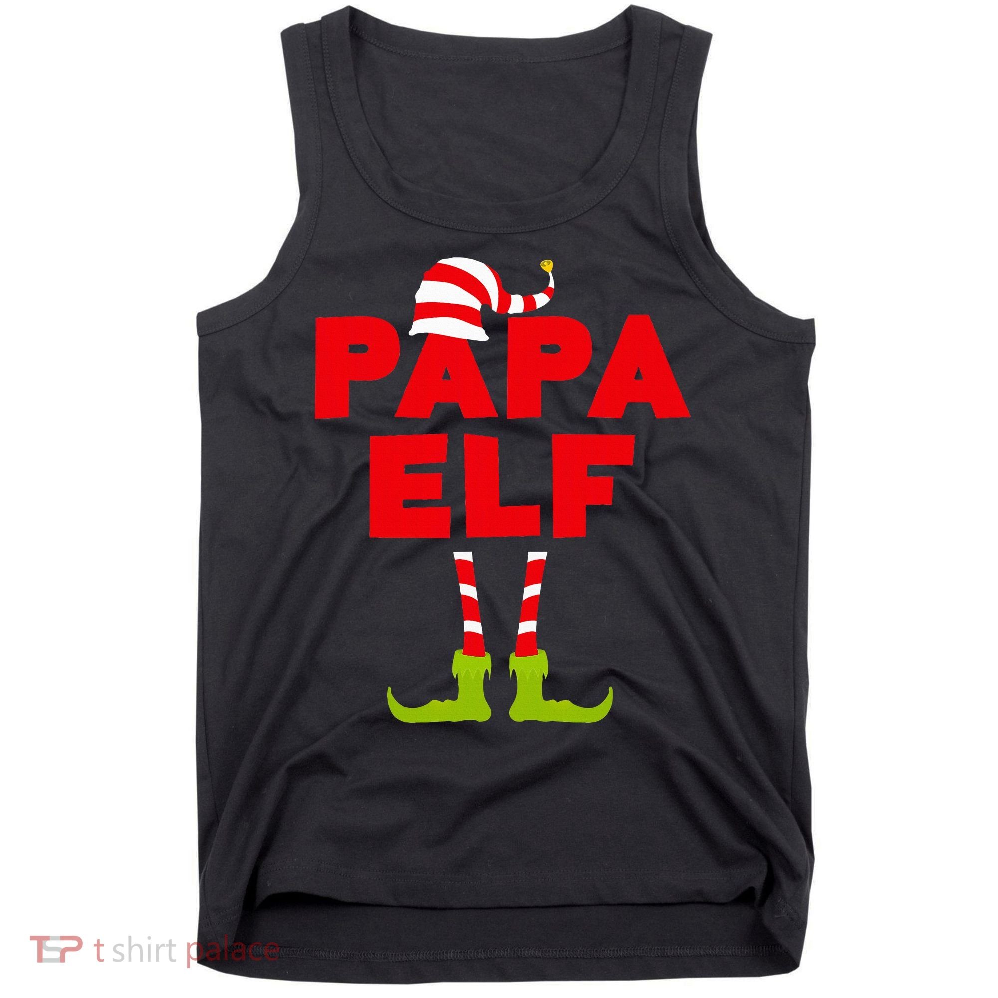 Papa Elf Matching Elf Papa Christmas Tank Top