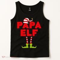Papa Elf Matching Elf Papa Christmas Tank Top thumb 2