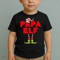 Papa Elf Matching Elf Papa Christmas Toddler T-Shirt thumb 2