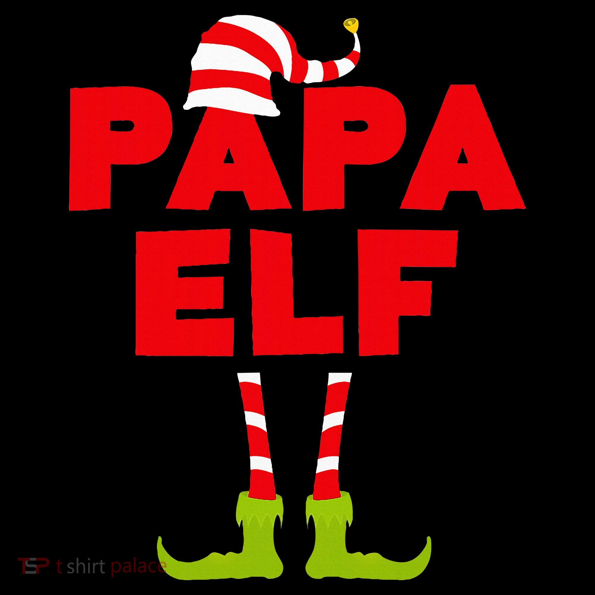 Papa Elf Matching Elf Papa Christmas Visor