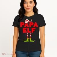 Papa Elf Matching Elf Papa Christmas Women's T-Shirt thumb 4