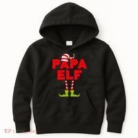 Papa Elf Matching Elf Papa Christmas Kids Hoodie thumb 0