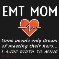 Proud Emt Mom Emergency Medical Technician Mother Quote Gift Long Sleeve Shirt thumb 2