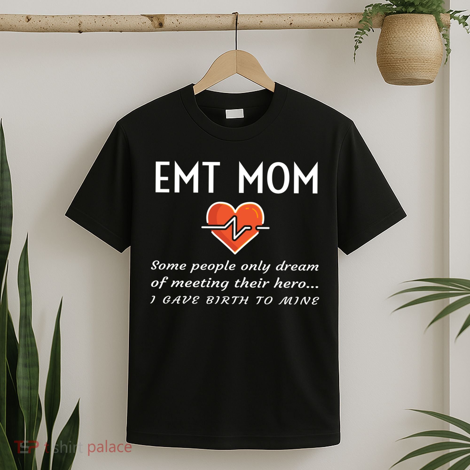 Proud Emt Mom Emergency Medical Technician Mother Quote Gift T-Shirt