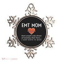 Proud Emt Mom Emergency Medical Technician Mother Quote Gift Ornament thumb 0