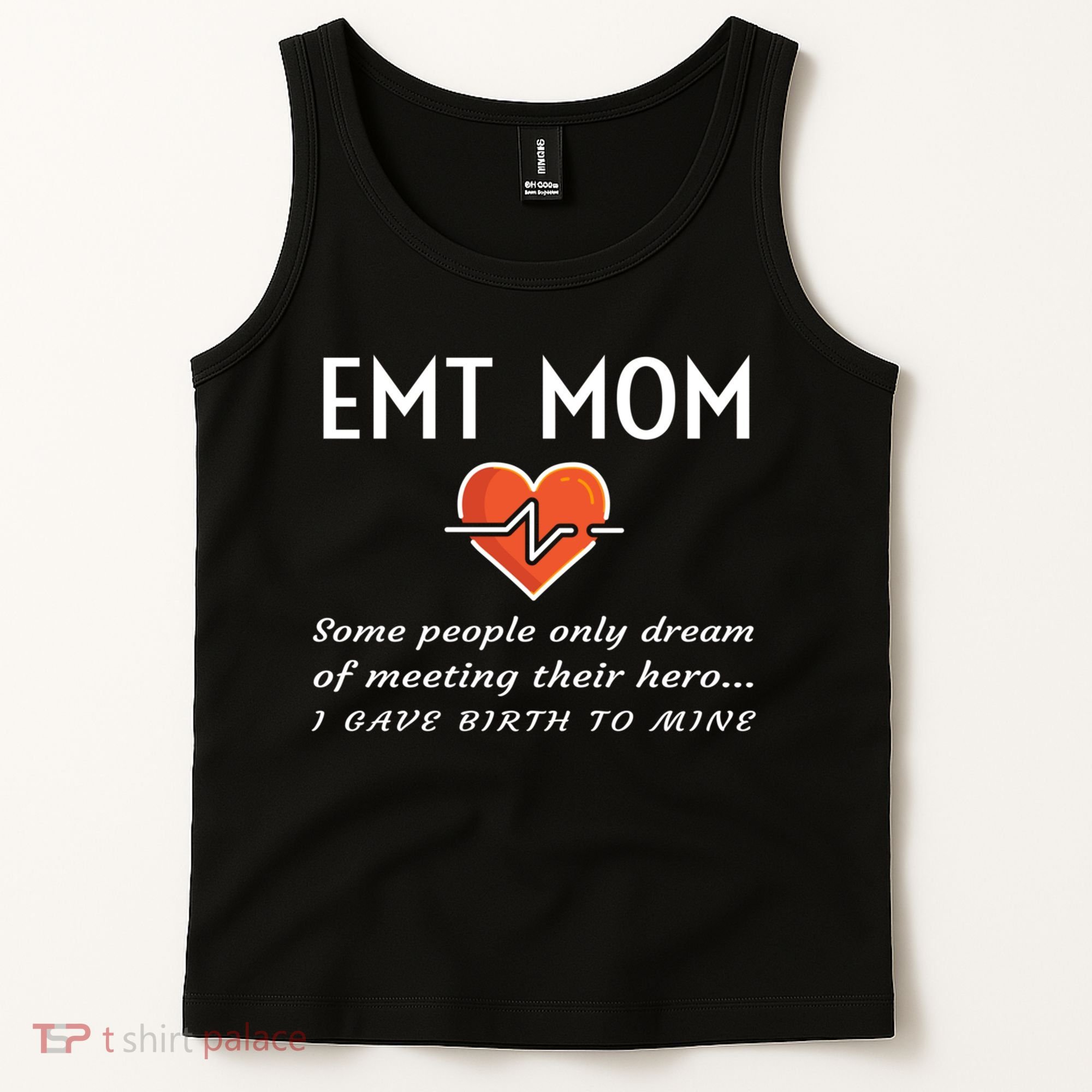 Proud Emt Mom Emergency Medical Technician Mother Quote Gift Tank Top