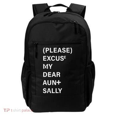 PEMDAS Please Excuse My Dear Aunt Sally Backpack