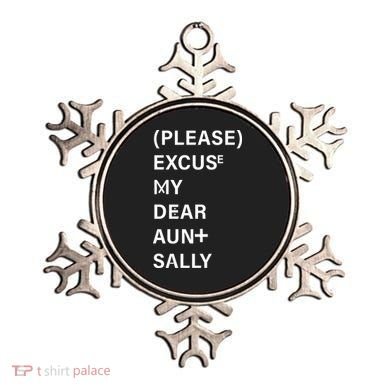 PEMDAS Please Excuse My Dear Aunt Sally Ornament
