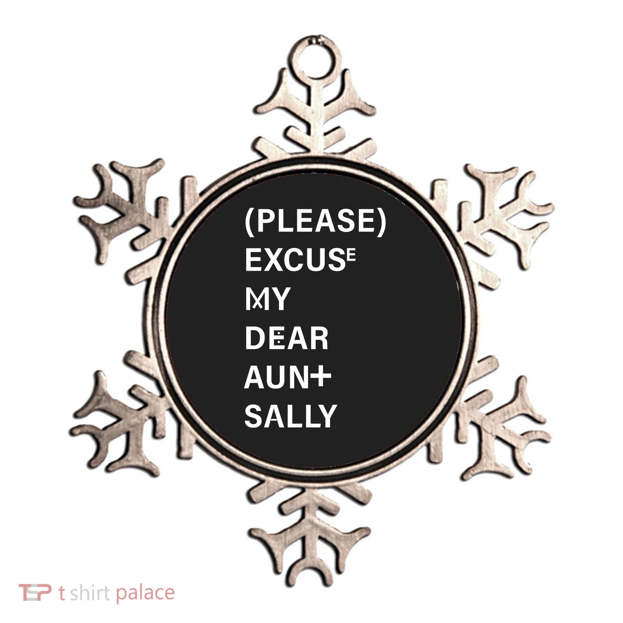 PEMDAS Please Excuse My Dear Aunt Sally Ornament
