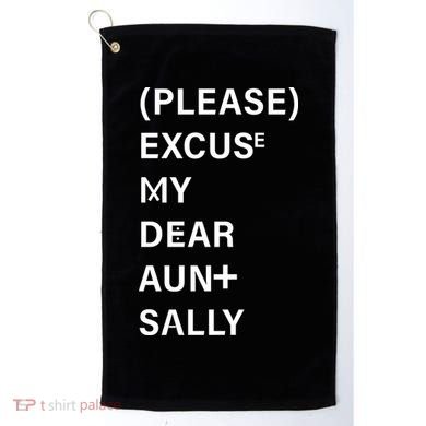 PEMDAS Please Excuse My Dear Aunt Sally Golf Towel