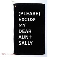 PEMDAS Please Excuse My Dear Aunt Sally Golf Towel thumb 0