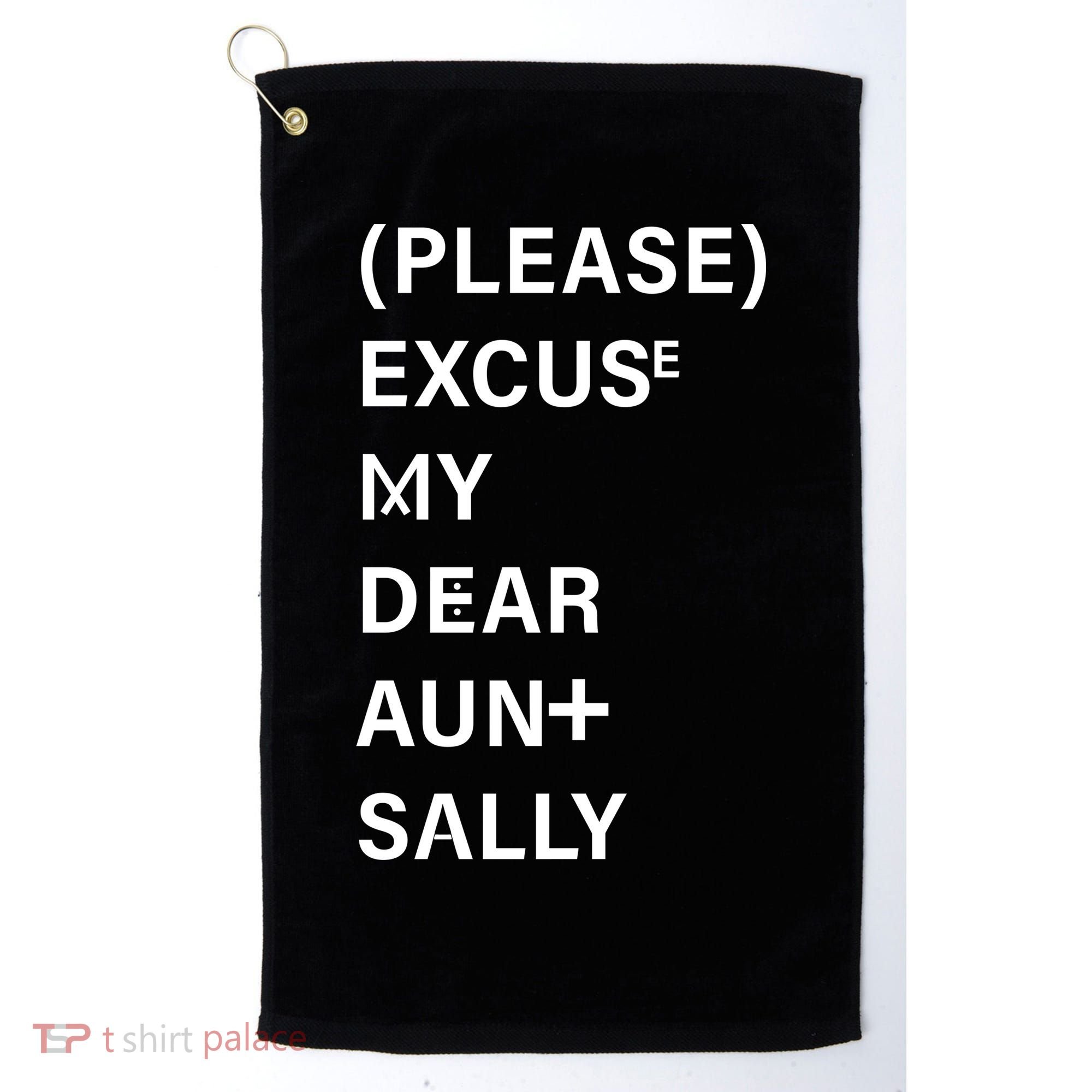PEMDAS Please Excuse My Dear Aunt Sally Golf Towel