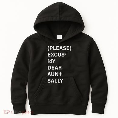 PEMDAS Please Excuse My Dear Aunt Sally Kids Hoodie
