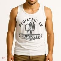 Pediatric Emergency Nurse Popsicle Funny ER ED Nurse Peds Rn Tank Top thumb 3