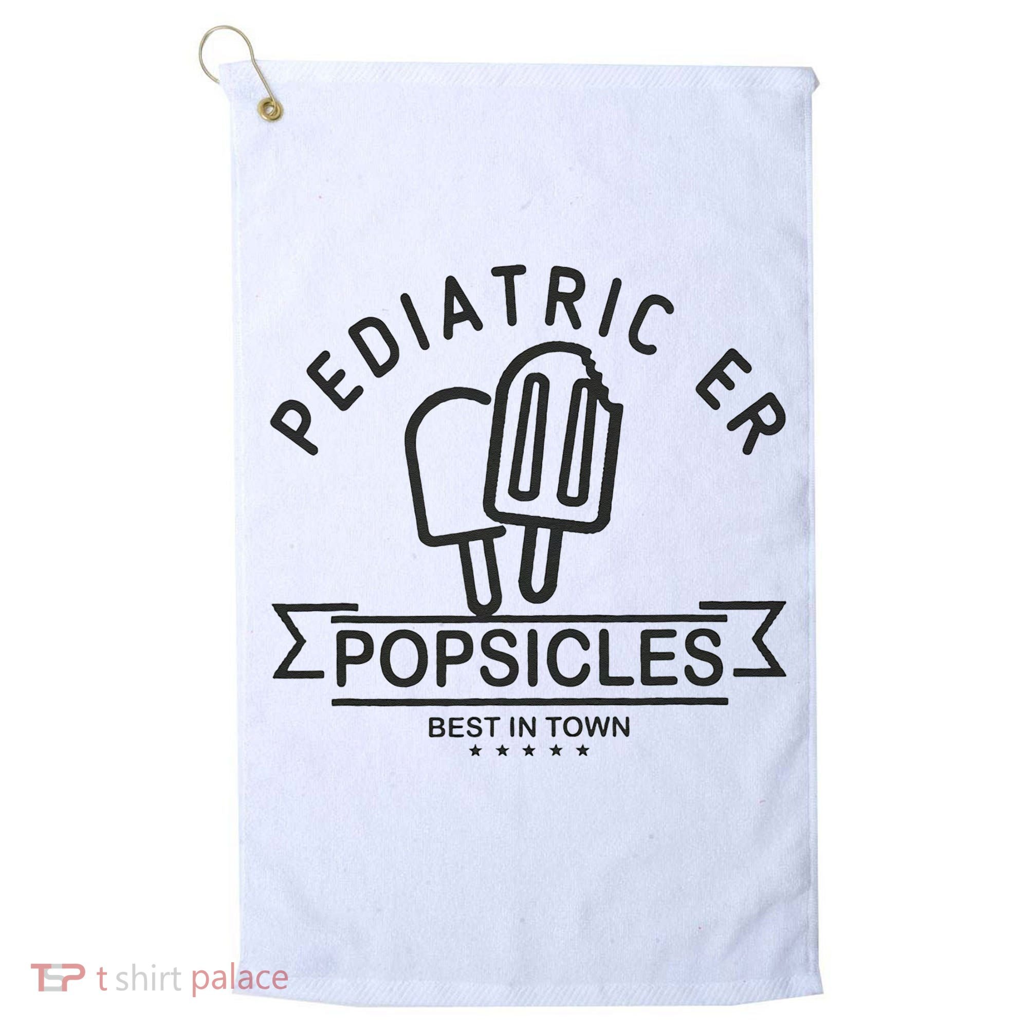 Pediatric Emergency Nurse Popsicle Funny ER ED Nurse Peds Rn Golf Towel