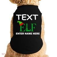 Personalize Elf Name Custom Family Matching Christmas Doggie Tank thumb 0