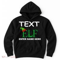Personalize Elf Name Custom Family Matching Christmas Hoodie thumb 0