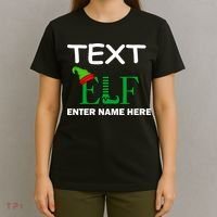Personalize Elf Name Custom Family Matching Christmas T-Shirt thumb 4