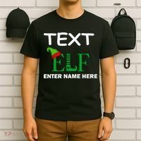 Personalize Elf Name Custom Family Matching Christmas T-Shirt thumb 6
